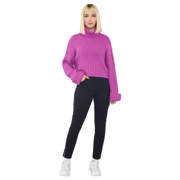 Jeans Mujer Color Cargo Negro Corona