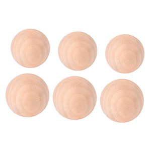 Bothyi - 6 Bolas De Madera Sin Terminar, Divertidas Y Decorativas.