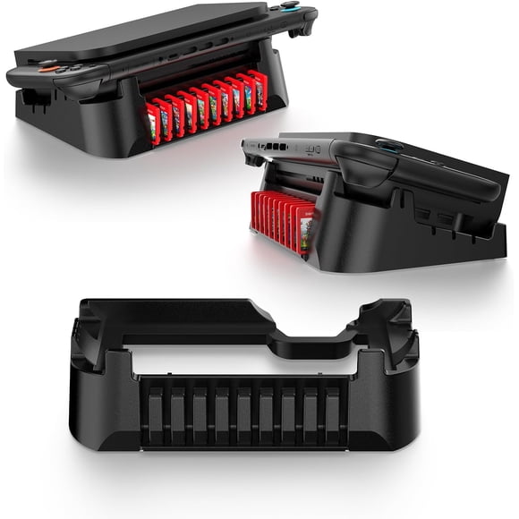 soporte estable antideslizante en ángulo para Switch 2 y base de TV - soporte de escritorio que ahorra espacio evitando vuelcos durante el juego y la carga con ranura para cartuchos de juego