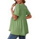 thumbnail image 3 of INSPIRE CHIC Blusas de Maternidad para Mujeres Boho con Volantes Cuello en V Mangas Cortas Camisas Sueltas y Fluidas Ropa Casual 2025 Verde 2XL, 3 of 6