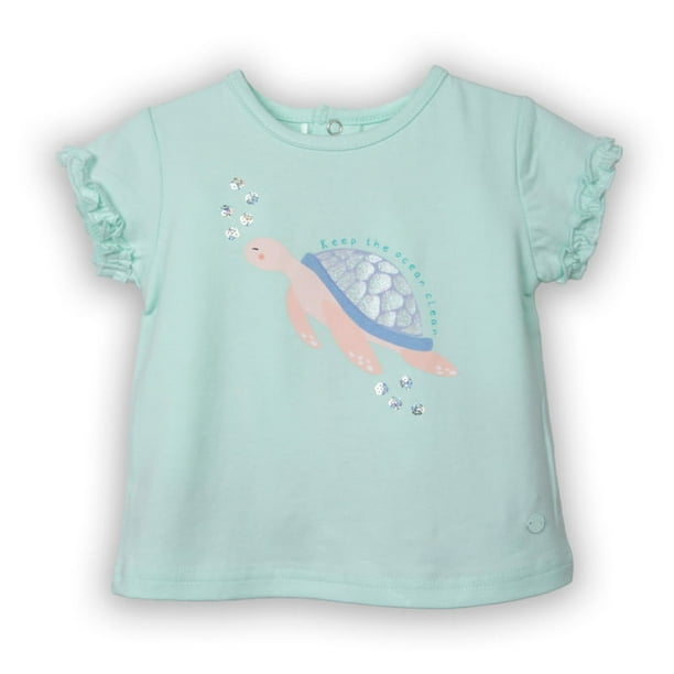Polera Bebé Niña Verde Pillin