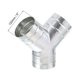 thumbnail image 2 of Uxcell Conector en Y de 3 Vías para Conducto de 3 Pulgadas, Adaptador de Tubería de Escape de Manguera de Conducto de Ventilación de Aire, 5 Pulgadas, 2 of 5
