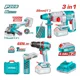 thumbnail image 1 of Kit Taladro Percutor, Esmeril y Rotomartillo Inalámbricos 20V Total, 1 of 3