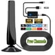 thumbnail image 1 of 2026 TV Digital Mejorada Antennas para Canales Gratis, Nueva Antena para Canales Locales, Recepción de Largo Alcance Amplificador Portátil Antena de TV HD para Smart TV, Compatible con 4K 1080p Todos, 1 of 8