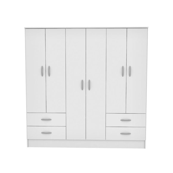 Clóset Maipo 6 Puertas Blanco