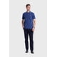 thumbnail image 4 of Polera Hombre Piqué Básica Azul - VI, 4 of 5