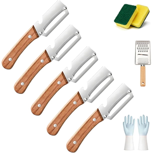 Pelador madera cero enganches 3 pack multifunción fruta verdura