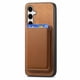 thumbnail image 5 of Funda de Cuero Magnética con Tarjetero para Samsung Galaxy S24 Plus Cubierta Delgada Marrón, 5 of 5