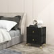 thumbnail image 3 of Velador Cajonera 2 Cajones Metal Eco Cuero Negro, 3 of 4