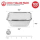 thumbnail image 2 of Contenedores de Alimentos Stock Your Home Bandejas de Aluminio de 1 kg con Tapas (100), 2 of 7