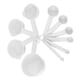 thumbnail image 5 of Juego de 10 cucharas medidoras para cocina, color blanco, 5 of 8