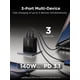 thumbnail image 2 of Cargador Lenovo USB-C de 140 W GaN de 3 puertos PD 3.1 negro, 2 of 8