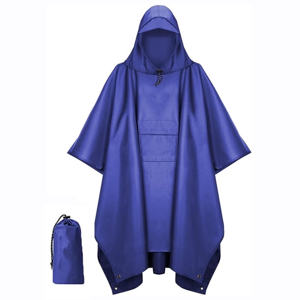 6MSKS Chaqueta de lluvia para adultos talla grande con capucha, Chaqueta de lluvia, Chaqueta táctica para adultos para camping, senderismo, viajes y actividades al aire libre