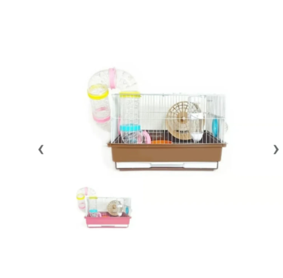 Genérico - Jaula Hámster Con Laberintos Tubos Rueda Y Accesorios