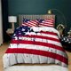 thumbnail image 1 of National Flag Duvet Cover Set Creative American Flag Bedding Set for Teens Adults Microfiber Double Quilt Cover, 1 of 5