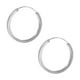 thumbnail image 2 of Aros de Plata 925 Argollas Lisas de Borde Cuadrado, 2 of 2