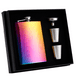 thumbnail image 1 of Set de regalo de petaca, petacas para licor para hombres con funda de cuero negro, 1 of 5