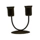 thumbnail image 2 of Candelabros De Pilar, Candelabros Vintage De 2 Brazos Para Chimenea, Banquete, Escritorio, Pequeño, Negro, 2 of 3