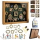 thumbnail image 1 of Kit mini museo personalizado DIY caja sombra figuras focos regalo aniversario, 1 of 8