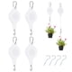 thumbnail image 1 of Polea retráctil para plantas, colgador de plantas de alta resistencia para cestas de flores blanco, 4 piezas, 1 of 7