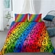 thumbnail image 1 of Colorful Stripes # Quilt Duvet Cover Set Double Home Textiles Bedding3-Piece Bedding Set, 1 of 5