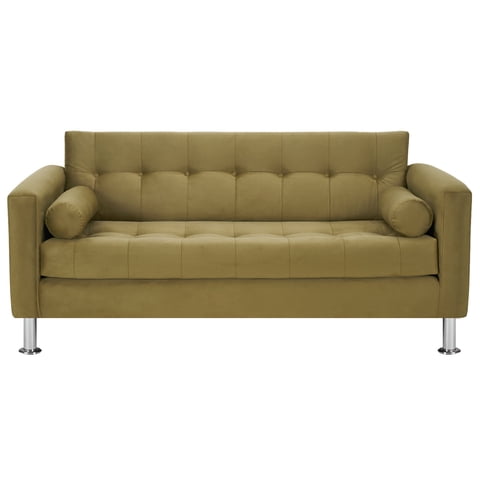 Bodevir - Sofa Retro 3C Felpa 12 Verde Musgo