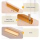 thumbnail image 4 of Uxcell 4 piezas de tiradores para gabinetes, tiradores de borde de aleación de aluminio de 6 pulgadas, tono dorado, 4 of 7