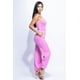 thumbnail image 2 of Saronite Mono Casual Suave de Algodón Lavado Liso con Tobillo Ajustable, Rosa (para Mujer), 2 of 4