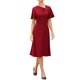 thumbnail image 4 of Vestido de Trabajo INSPIRE CHIC para Mujeres Vestidos Elegantes de Negocios Midi de Manga Corta en Línea A M Rojo, 4 of 6
