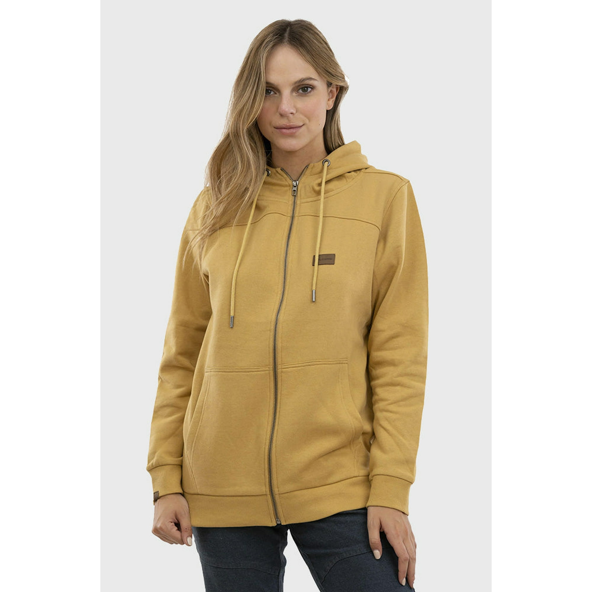 Polerón All Day Classic Mostaza Mujer Falcone