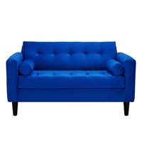 Bodevir - Sofa Retro 2C Felpa 00 Azul Rey