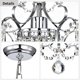 thumbnail image 5 of Candelabro Edvivi 28 cm Cromo con Cristal – 1 Luz, 5 of 9