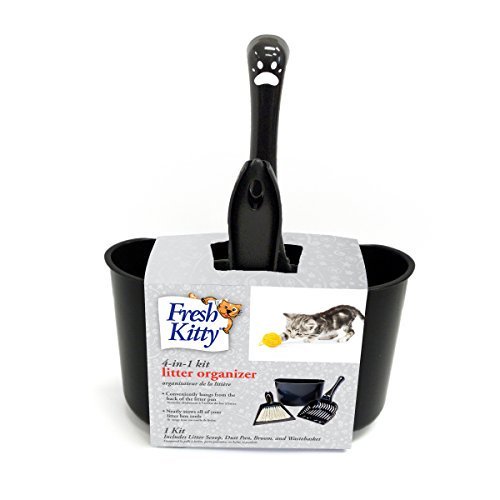 Kit para Caja de Arena Fresh Kitty 4 en 1 Negro