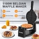 thumbnail image 2 of Wafflera Novalife giratoria belga de 180° de acero inoxidable, 2 of 8