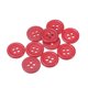 thumbnail image 1 of Uxcell 10Pcs 20L Botones de Costura 1/2"(12.5mm) Botones Redondos Planos de Resina de 4 Agujeros para Costura de Ropa DIY, Rojo, 1 of 5