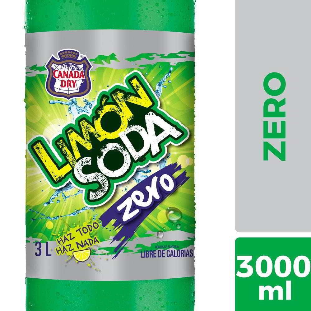 Bebida Limón Zero Botella 3 L Limón Soda