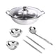 thumbnail image 4 of Hot Pot Pan Utensilios De Cocina Olla Caliente Profesional Con Tapa De Vidrio Para Fiesta 32cm, 4 of 5