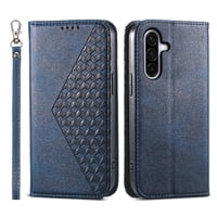 Funda Flip Foxdock Para Samsung Galaxy A17 , Estilo Billetera Con Diseño Rombo, Correa De Mano Y Soporte, Uso Diario