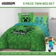 thumbnail image 2 of Juego de edredón Jay Franco Minecraft Creeper individual de 5 piezas, 2 of 6