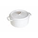 thumbnail image 1 of Horno holandés STAUB redondo de hierro fundido blanco de 4 litros fabricado en Francia, 1 of 3