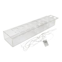 Bothyi - Florero Florero Titular De Contenedor Maceta Para Mesa De Comedor De Escritorio 45Cmx10Cmx6.5Cm