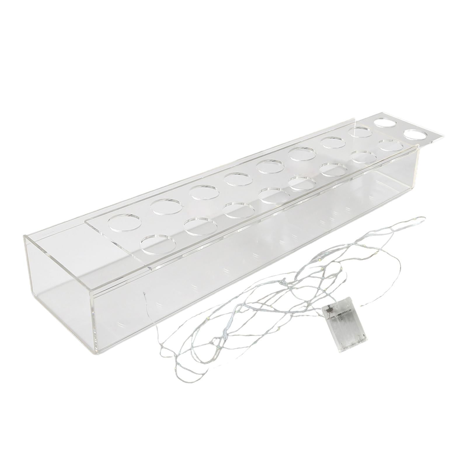 Bothyi - Florero Florero Titular De Contenedor Maceta Para Mesa De Comedor De Escritorio 45cmx10cmx6.5cm