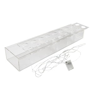 Bothyi - Florero Florero Titular De Contenedor Maceta Para Mesa De Comedor De Escritorio 45Cmx10Cmx6.5Cm