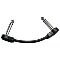 Magideal - Cable De Coión Para Guitarra Eléctrica Cable De Instrumento De Bajo 4 Ts Conector Ts De Ángulo Recto Cables De Coión De Guitarra Cable De 10Cm Negro