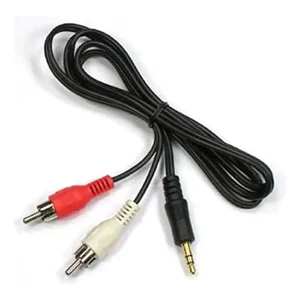 Impormaipu - Cable Audio Rca A Jack 2 X 1 3.5 Mm Salida Auxiliar. Aux. M
