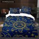 thumbnail image 2 of Sun Moon King Queen Duvet Cover Boho Magic Style Bedding Set for Teens Adults Golden Exotic Tribe 2/3pcs Polyester Quilt Cover, 2 of 5