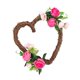 thumbnail image 5 of Festival De Fiesta De Cumpleaños De 11.81 Pulgadas Corazón De Corazón 11.81 "Valentine's Day Wreath, 5 of 5