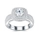 thumbnail image 1 of Anillos de Compromiso de Moissanita para Mujer 1 Quilate Color D VVS1 Anillos de Promesa de Moissanita para Ella Anillo de Aniversario y Boda de Plata Esterlina 925 Talla 5-9, 1 of 10