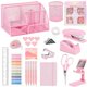 thumbnail image 1 of Set de Grapadora musejoy 25‑en‑1 Accesorios de Oficina Rosa, 1 of 9