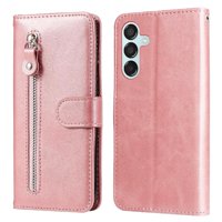 Gangxun - Funda Con Cremallera Para Samsung Galaxy M15 5G, Carcasa Cartera De Cuero Pu Con Soporte Y Tarjetero